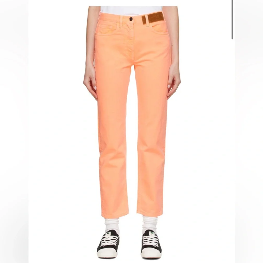 PALM ANGELS Orange Faded Jeans size 31
